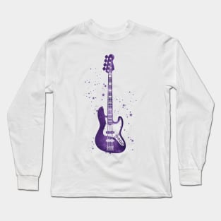 J-Style Bass Guitar Universe Texture Long Sleeve T-Shirt